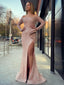Sexy Straight Mermaid Sequin Side Slit Long Prom Dresses, TYP0225