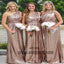 Newest long floor length Sequin Bridesmaid Dresses, Pretty Bridesmaid Dresses, TYP0370