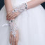 Short Finger Rhinestone Wedding Gloves, Women Bridal Gloves, TYP0638
