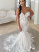 Elegant Mermaid Sweetheart With Long Sleeve Beach Wedding Dresses, TYP1945