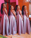 Sequin One Shoulder A-Line Long Bridesmaid Dresses, BDS0190