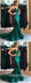Elegant Satin V-Neck Sleeveless Mermaid Long Prom Dresses ,PDS0388