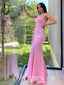Sexy Jersey Sweetheart Sleeveless Mermaid Long Prom Dresses With Trailing, PDS0917