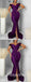 Sexy Purple Satin Off Shoulder V-Neck Sleeveless Side Slit Mermaid Long Prom Dresses,PDS0578