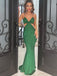 Sexy V-neck Mermaid Simple Long Prom Dresses Online, PDS0201