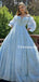 New Arrival Off-shoulder A-line Ball Gown Long Prom Dresses Online, PDS0205
