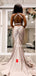 New Arrival V-neck Mermaid Simple Long Bridesmaid Dresses, BDS0146