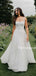 Beautiful Spaghetti Strap A-line Bridal Gown Wedding Dresses, TYP1373