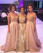Off Shoulder Beaded Long A-line Satin Wedding Guest Dress, Bridesmaid Dresses, TYP0141