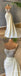 Elegant White Satin Spaghetti Straps Mermaid Evening Prom dresses With Beadings,PDS0324