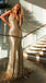 Mermaid Sexy Deep V-neck Backless sequins evening dresses, Popular long prom dresses, TYP0424