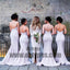Spaghetti Sweetheart Backless Mermaid Popular Wedding Guest Bridesmaid Dresses, TYP0429