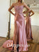 Sexy Lace And Satin Sweetheart Sleeveless Side Slit Mermaid Long Prom Dresses, PDS0953
