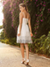 Spaghetti Straps Cheap Lace Short Wedding Dresses Online, TYP0796