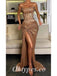 Sexy Sequin Sweetheart Sleeveless Side Slit Mermaid Long Prom Dresses, PDS0846