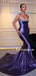 Sexy Spaghetti Straps Mermaid Soft Satin Long Prom Dresses, PDS0261