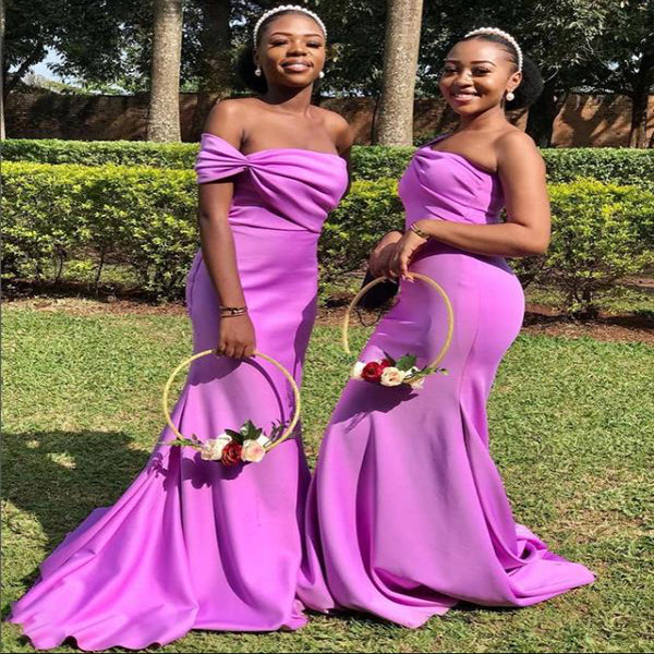 purple satin wedding guest dress Purple Wrap Satin Dress With Flutter Sleeves