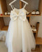 Spaghetti Straps Puffy Tulle Princess Flower Girl Dresses with Bow Knot, TYP1376