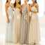 Popular Mismatched Simple Chiffon Floor-Length Custom Make High Quality Affordable Bridesmaid Dresses, TYP0173