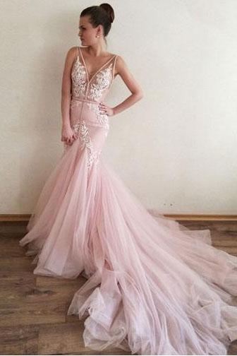 Cheap Prom Dress A-line Simple Modest Pink African Beautiful Long Prom Dress, TYP0404