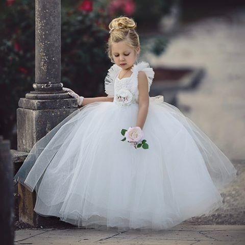 White Baby Girl Dress Baptism Clothes Girl 1 Year Birthday Outfit For Baby Girl  Wedding Dress Little Girl Party Princess Frocks - Dresses - AliExpress