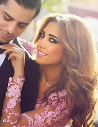 Mermaid Long Sleeves Open Back Purple Tulle Prom Dress with Lace Appliques, TYP1287