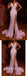Sexy Pink Sequin Spaghetti Spraps V-Neck Side Slit Mermaid Long Prom Dresses,PDS0454
