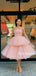Newest Straight Tulle A-line Simple Homecoming Dresses, HDS0052