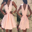 Popular peach pink simple elegant tight freshman homecoming prom gown dress, TYP0174