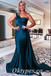 Sexy Satin One Shoulder Mermaid Long Prom Dresses With Trailing,PDS0595