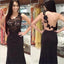 Pretty Black Lace One Shoulder Sexy Mermaid Prom Dress, Long Prom Dress, TYP0026