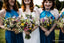 Unique Halter Sleeveless A-line Long Cheap Chiffon Ombre Wedding Party Bridesmaid Dresses, TYP2079