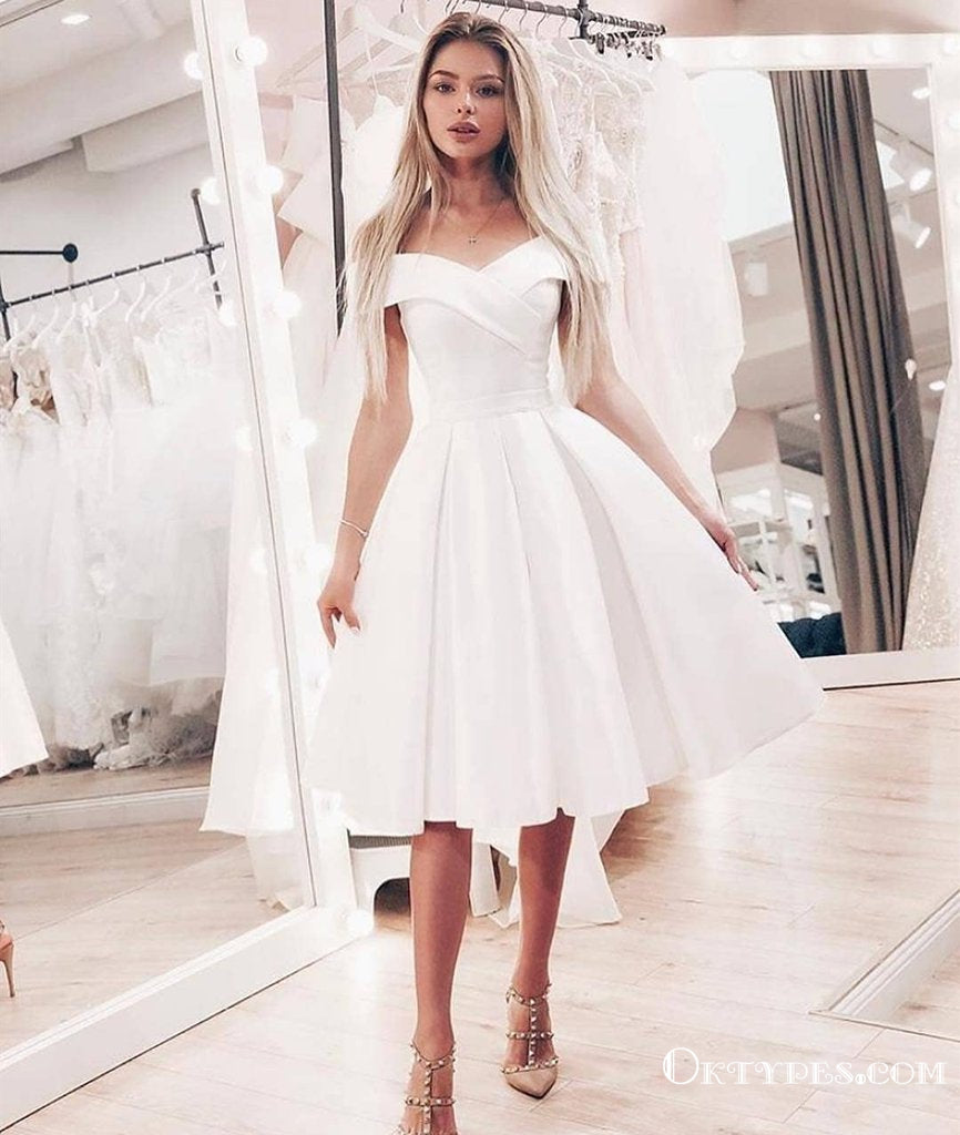 off the shoulder cute dresses Off-Shoulder Short Party Dress with Sweetheart Bodice Black / Large