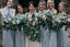 Mismatched Halter Light Blue A-line Long Cheap Bridesmaid Dresses, BDS0091