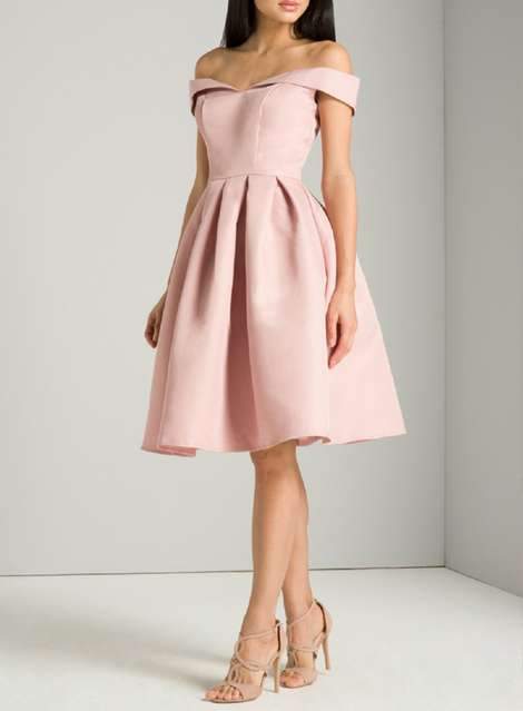 Off Shoulder Pink Cheap Homecoming Dresses Under 100, CM401