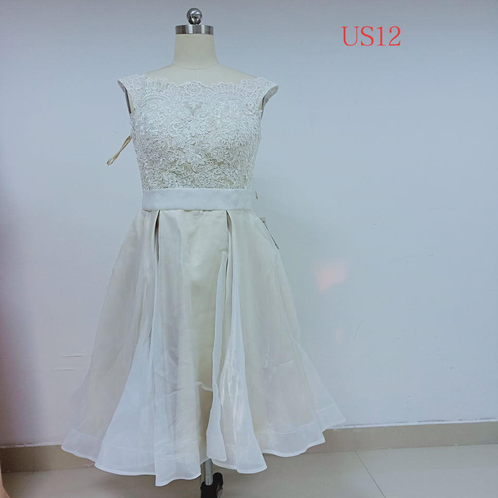 Ivory Tulle Short Homecoming Dresses_US12, SO034