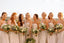 Simple Strapless Ivory Elastic Silk A-line Long Cheap Bridesmaid Dresses, BDS0064