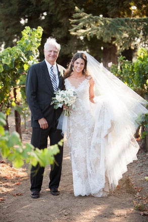 Ivory Lace Appliques Nude Sleeveless Backless Mermaid Wedding Dresses, TYP1413