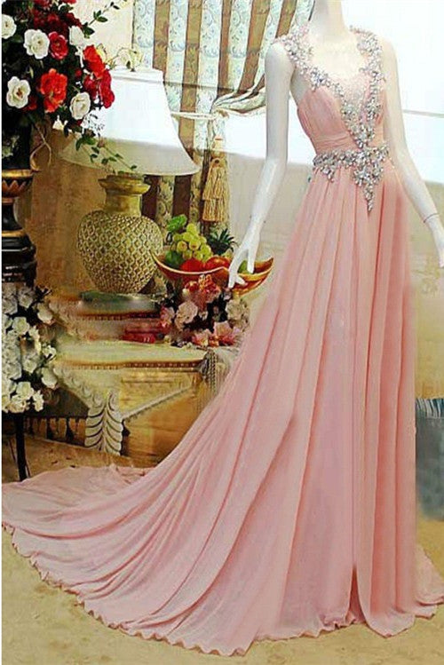 Long Mermaid Prom Dresses, Beading Prom Dresses, Open-back Prom Dresses, Square Prom Dresses, TYP0246