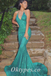 Sexy Charming Sequin Halter V-Neck Mermaid Long Prom Dresses,PDS0559