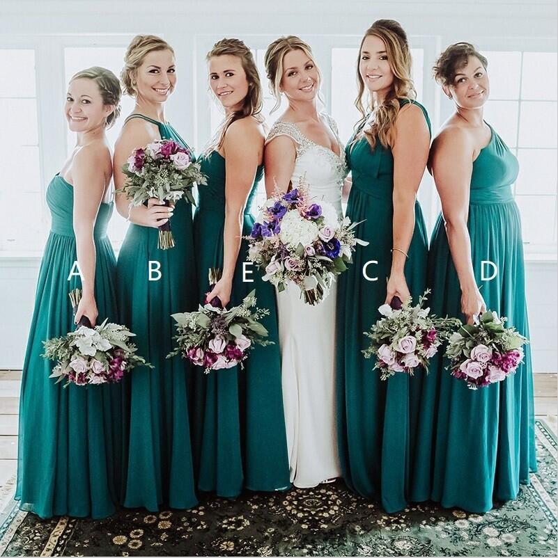 Chiffon Mismatched Affordable Hot Sale Long Turquoise Bridesmaid Dress Oktypes Chiffon Mismatched Affordable Hot Sale Long Turquoise Bridesmaid Dress Oktypes