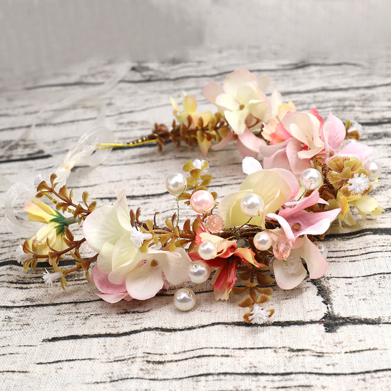 White Flower Wedding Headpieces With Beads, Wedding Headpieces, Wedding Accessories, TYP1259
