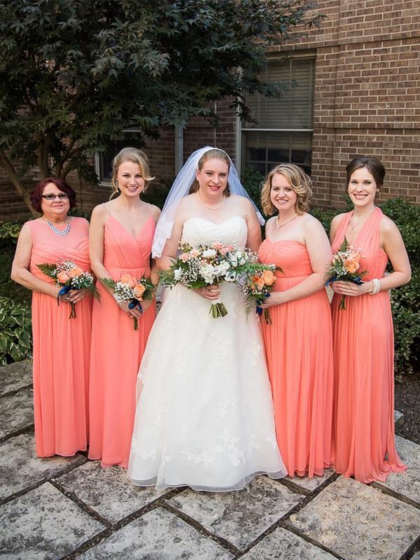 Cheap Watermelon Red Plus Size Mismatched Bridesmaid Dresses, TYP1205 Oktypes Cheap Watermelon Red Plus Size Mismatched Bridesmaid Dresses, TYP1205 Oktypes
