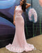 Sexy Special Fabric High Neck Sleeveless Mermaid Long Prom Dresses, PDS0913
