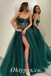 Sexy Tulle Sweetheart Sleeveless Side Slit A-Line Long Prom Dresses,PDS0605