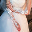 Short Fingerless Beaded And Rhinestone wedding Gloves, Women Bridal Gloves, TYP0632