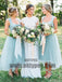Bridesmaid Dresses Square Asymmetrical Cheap Simple Popular Bridesmaid Dresses, TYP0409
