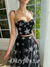 Elegant Star Tulle Two Pieces Spaghetti Straps Sleeveless A-Line Long Prom Dresses,PDS0771