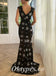 Elegant Star Tulle Spaghetti Straps V-Neck Sleeveless Mermaid Long Prom Dresses,PDS0772