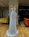 Gorgeous White Sequin Sweetheart V-Neck Sleeveless Mermaid Long Prom Dresses,PDS0510